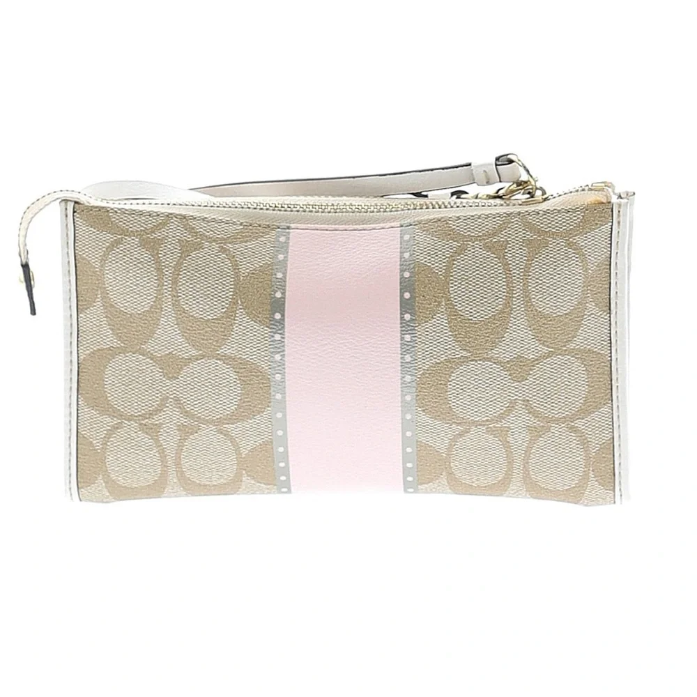COACH CHELSEA HERITAGE STRIPE WRISTLET - Picture 2 of 11